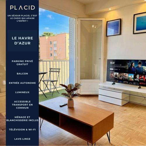 Le Havre d'Azur · Parking gratuit, Balcon, Ventilateur