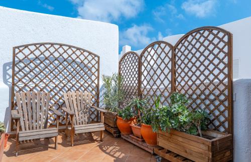 La terraza de Albatros in La Isleta Del Moro
