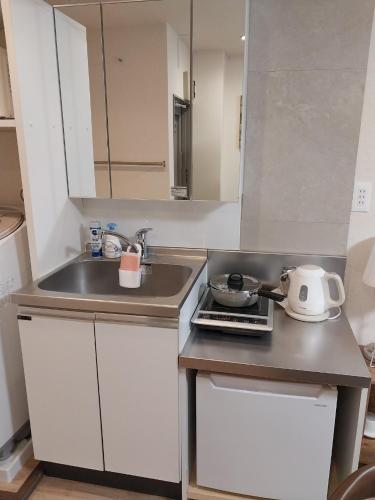 Kitchen, 도쿄 로컬스테이, 신주쿠 시부야 20분대, 해리포터스튜디오 온천 도보 10분대, 유니스테이 네리마 in Nerima
