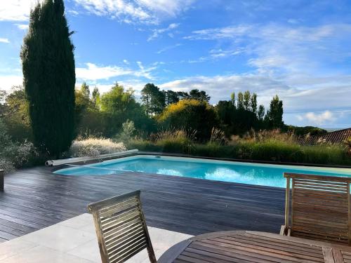 Havre de paix avec piscine privée, proche Bordeaux - Location saisonnière - Latresne