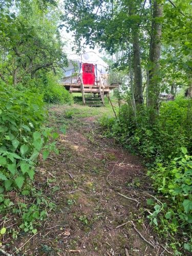The Shangri La sunset yurt in Boraston