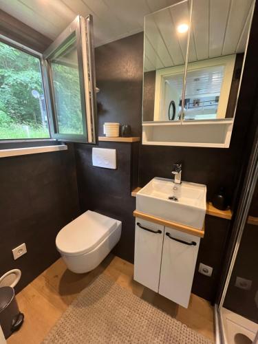 Fürdőszoba, Tiny House Spreemaus in Grunheide