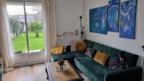 Maison 3 chambres, jardin clos à 900m de l'océan
