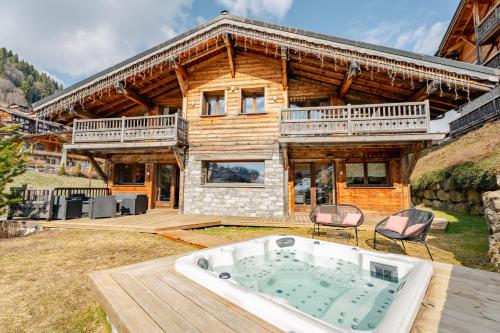 Chalet Virolet Jacuzzi Hammam Cheminée 15 pers
