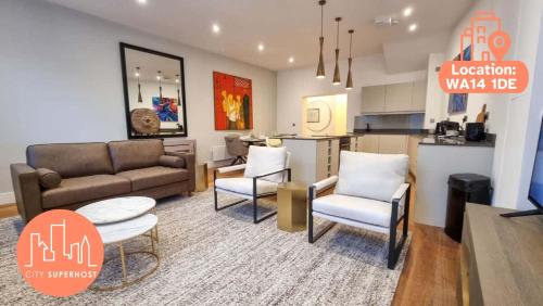 2 Bed Altrincham Centre 2 Bath Sleeps 6