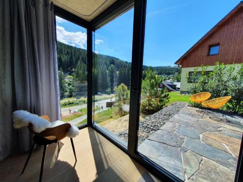 Näkymä ulkoa, Apartment in Krkonose with Mountain Views in Pec pod Sněžkou