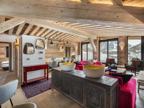 Charmant penthouse - 5 chambres - Vue sur les pistes à Val-d'Isère - FR-1-844-8 - Location saisonnière - Val-d'Isère