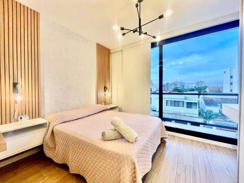 Loft en Zona Hamacas con una vista al parque