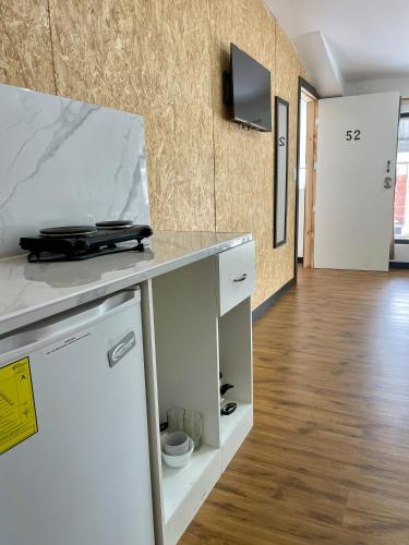 Cocina, Mini Suites Cuarto Piso Alkimya in Loja