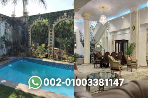 Villa with coverable warm private pool in zayd compound, Sheikh Zayed