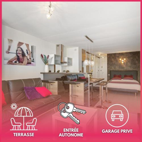 Le wildly Studio luxe - terrasse - garage - Héliopolis Village Naturiste