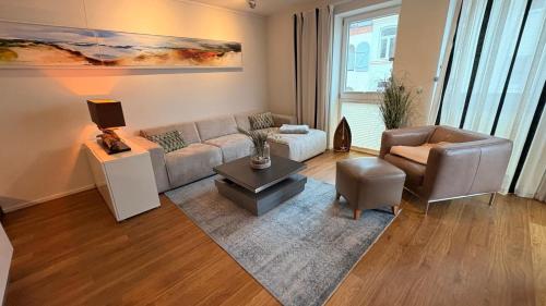 Ferienwohnung "Hafenmöwe", Quartier Hafenspitze, Blickrichtung Hafen in Eckernförde, Deutschland