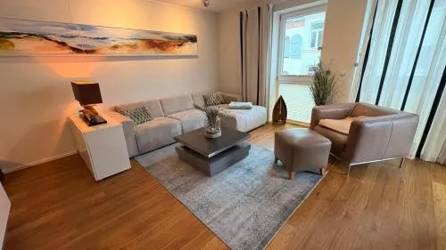 Ferienwohnung "Hafenmöwe", Quartier Hafenspitze, Blickrichtung Hafen in Eckernförde, Deutschland