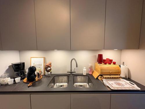 84m2 Boutique and Riverview Luxury Apartment fully equipped with also a Private Garden and a Free Se in 庫爾內