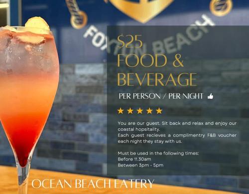 FB package included at OBE in Foxton Beach