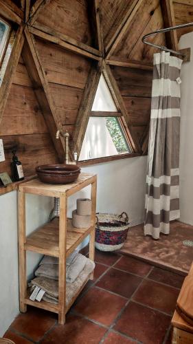 浴室, Glamping in Malinalco in 馬利納爾高