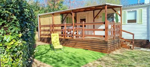Dārzs, Mobil-home 4 personnes in Fontes (Languedoc-Roussillon)