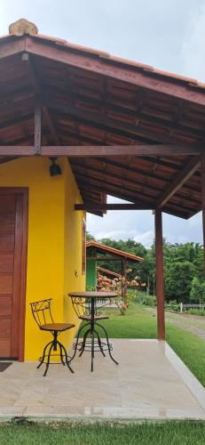 Balkons/terase, Chalés Novo Horizonte (Chales Novo Horizonte) in Raposo