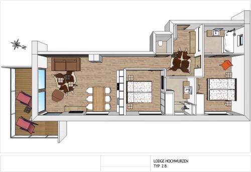 2 bedrooms, 3 beds