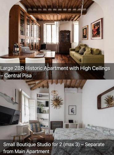 Historic House in Central Pisa with 2 Bedroom Apartment or Separate Studio 1