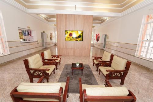 共用Lounge/電視區, Eventos e Hospedagem Sao Jose in 索羅加巴
