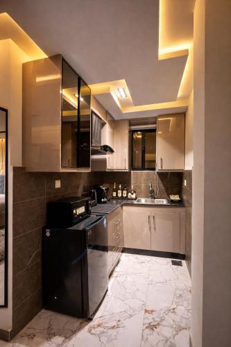 Kitchen, LMY Murree Boutique Apartments - Expressway Near Coffee Bean in Murree