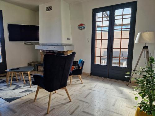 gedeelde lounge/tv-ruimte, Les Terrasses de Laguiole in Laguiole