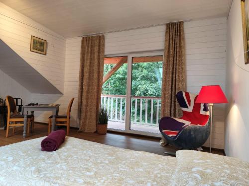 Stable house with balcony and terrace in Kodavere