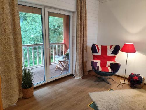 Stable house with balcony and terrace in Kodavere