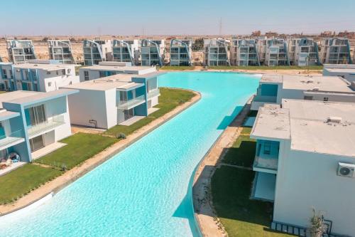 Lagoon view 3 bedroom with garden in fouka bay CL6-TW2-AG in Zawiyat Ailat Nuh