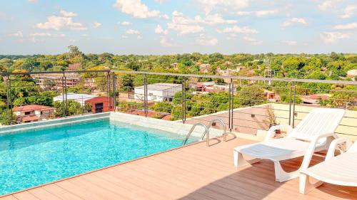 Civis Jardinia Sky Studio 4B Pool & Sauna in Mariano Roque Alonso