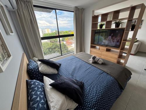 Apartamento Moderno con Aire Acondicionado en Pampalinda
