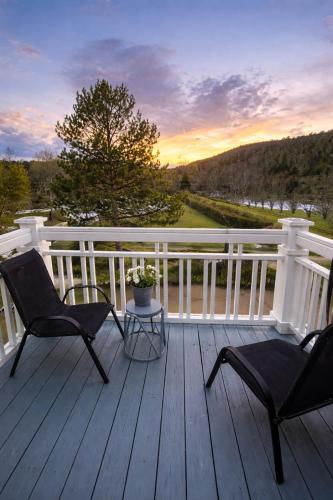 Erkély/terasz, Auberge Beausejour in Saint-Joseph-De-La-Rive (QC)