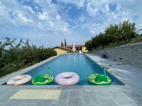 Kilátás, Villa Belpoggio Langhe Wine Country 15m pool High-Speed WiFi in Cossano Belbo