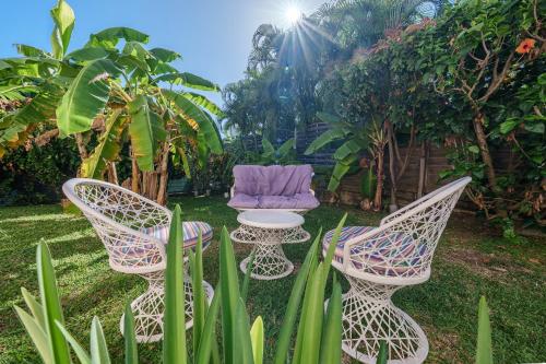 สวน, Villa Providencia jacuzzi 1 min plage Le Diamant in เลอ ยามัน