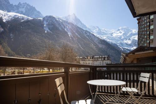 Balcony/terrace, Hotel de l'Arve in City Center