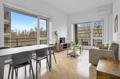 Brera area Large balcony and view