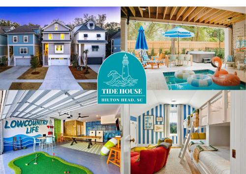 Luxury 6 Br Sleeps 18 Private Heated Pool Fire Pit in 힐튼 헤드 아이랜드 (SC)