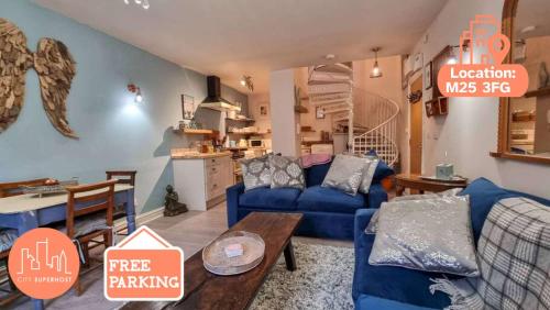 1 Bed Prestwich Duplex Free Parking, Manchester