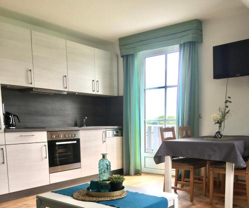 廚房, Gastehaus Frankenwaldhof in 巴特施泰本