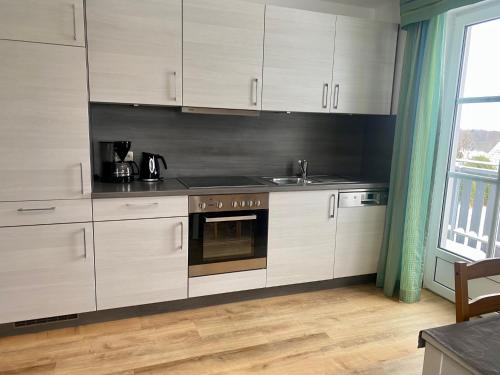 廚房, Gastehaus Frankenwaldhof in 巴特施泰本