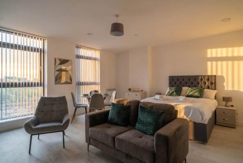 Modern Studio Apartment in Salford Great Views, Манчестер