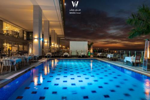 Exterior view of Waves Hotel