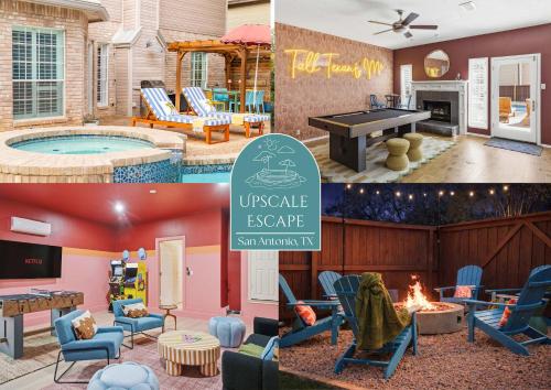 Sparkling Pool Hot Tub Game Room Kids Area – khách sạn tại Làng Đồi Quê
