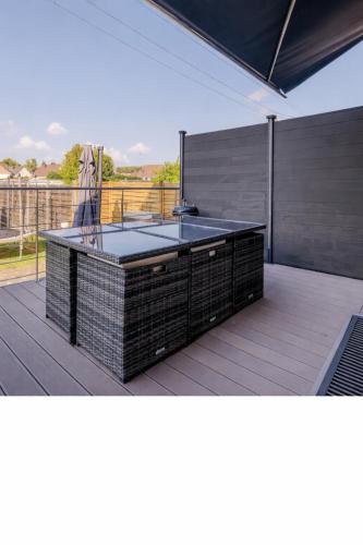 外部景觀, Maison avec salle cinéma, terrasse, jardin, trampoline & BBQ proche Strasbourg (Maison avec salle cinema, terrasse, jardin, trampoline & BBQ proche Strasbourg) in 蘭戈爾桑