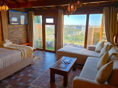 studio Azur rooftop with ocean view terrace privé – khách sạn tại Khu Vuc Prefecture Dessaouira