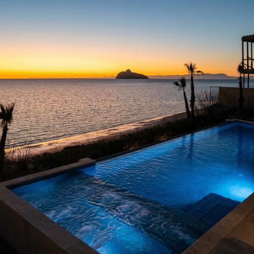 Peldbaseins, Kocoy Oceanfront condo in Punta Peninsula in Bahía Kino