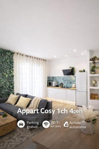 Appart cosy Musée Auto Parc Expo stationnement gratuit 4 Pers 1Ch