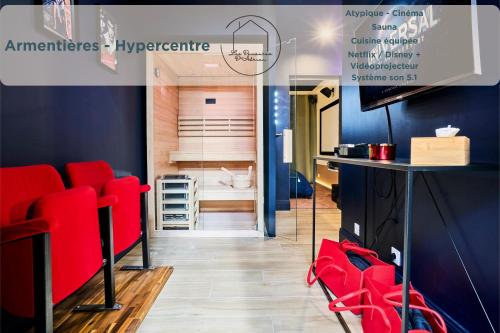 Cinéma Privé & Sauna - Nuit Romantique - Location saisonnière - Armentières