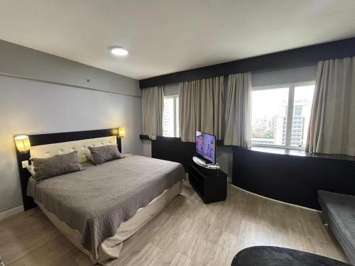 Hotel Mercu Paraíso Beneficência Portuguesa com garagem 1307, São Paulo